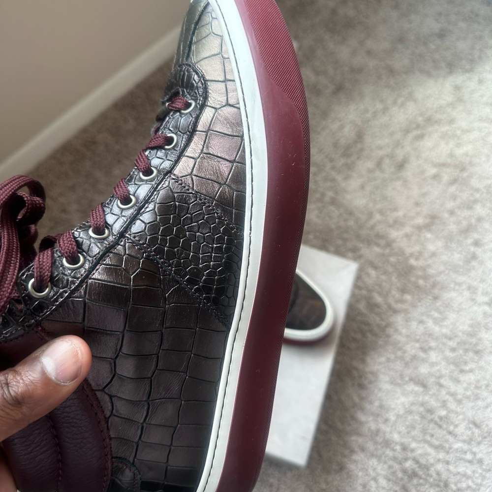 Gator Skin Jimmy Choo sneakers